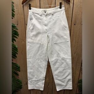 Wilfred High-Waisted White Pants